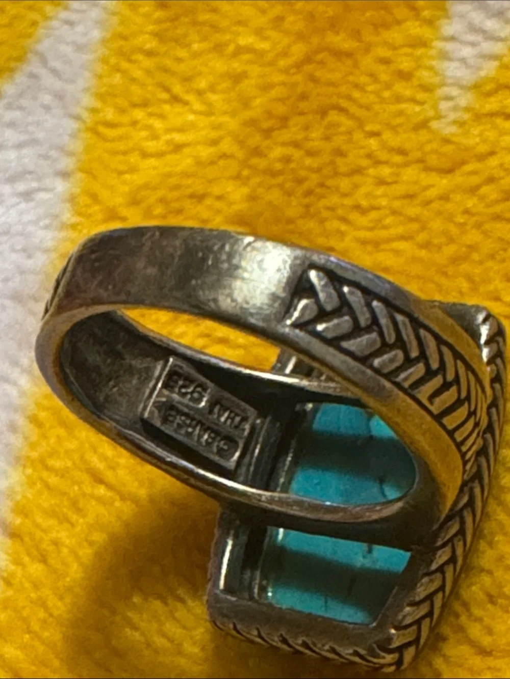 Barse Sterling Silver Turquoise Statement Ring -